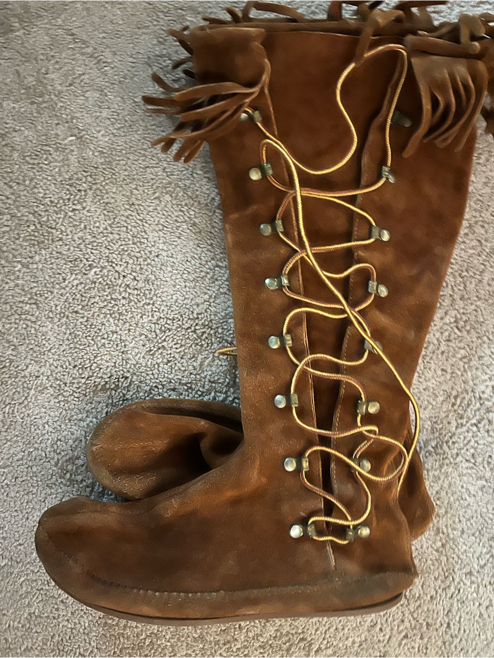 Knee-high Minnetonka Moccasin Boots